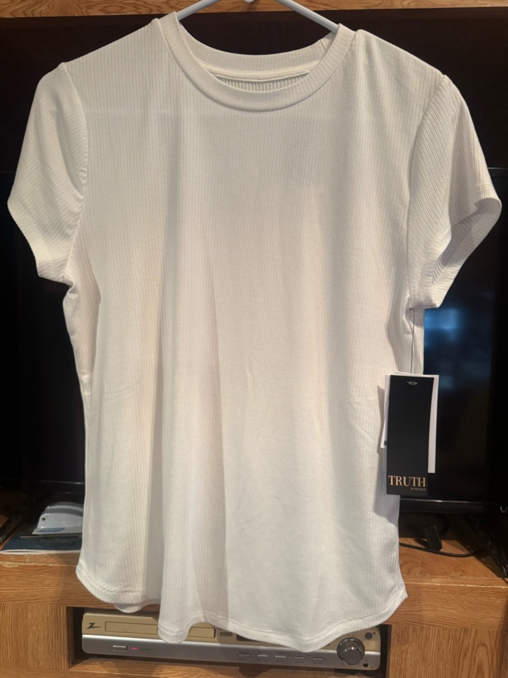 90 Degree By Reflex White Short-Sleeve Boxy Performance Tee